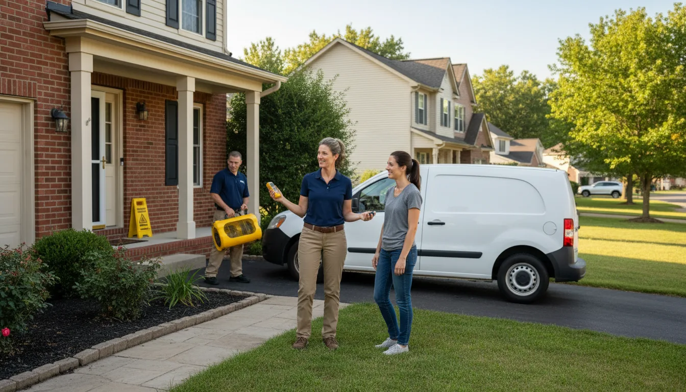 Residential water damage restoration in Cornelius, NC